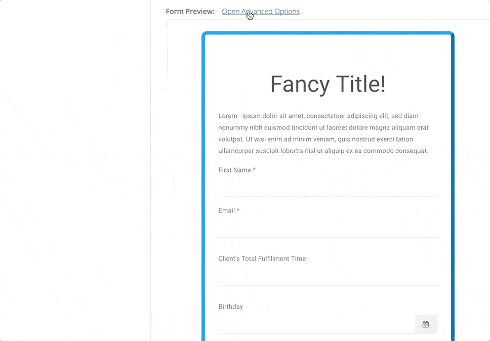 elegant forms popup gif example